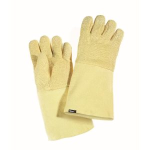 Aramid Seam-Knit 5 Finger Gloves Heat Resistant Cut Level E