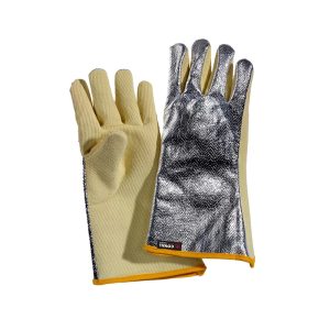 Coval Aramid Fibre Aluminised 5 Finger Gloves Heat Resistant